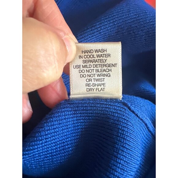 Leo‎ Nicole Sweater Womens Size 1X Blue Tank Top Ribbed Knit Sleeveless New - Picture 7 of 9